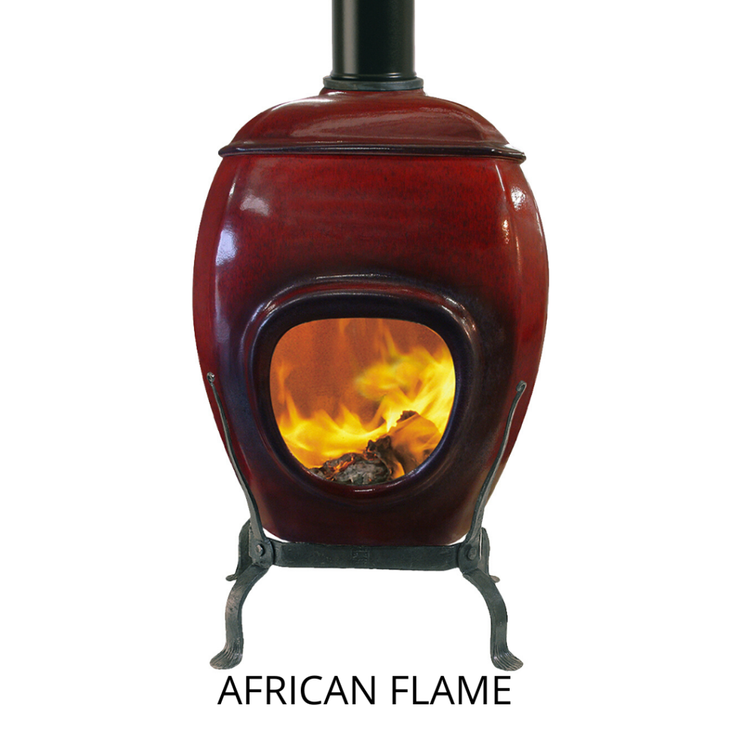 Keramische vuurpot african flame