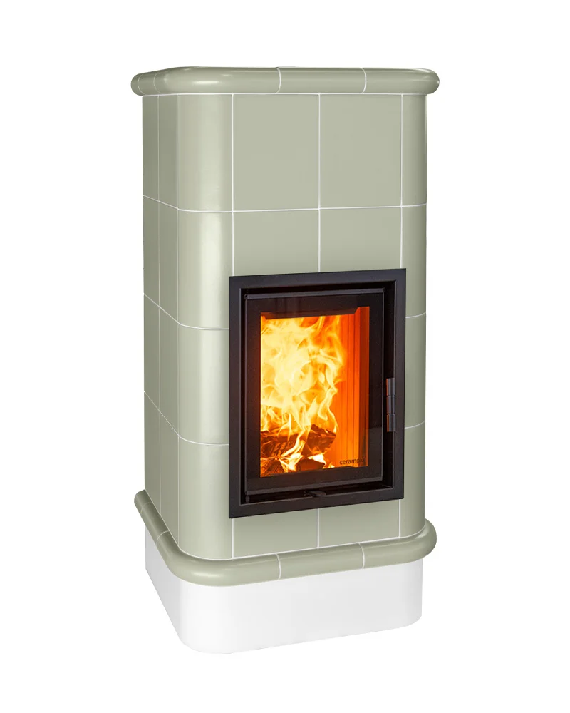 Italiaanse keramische houtkachel, ook hybride met elektrische functie