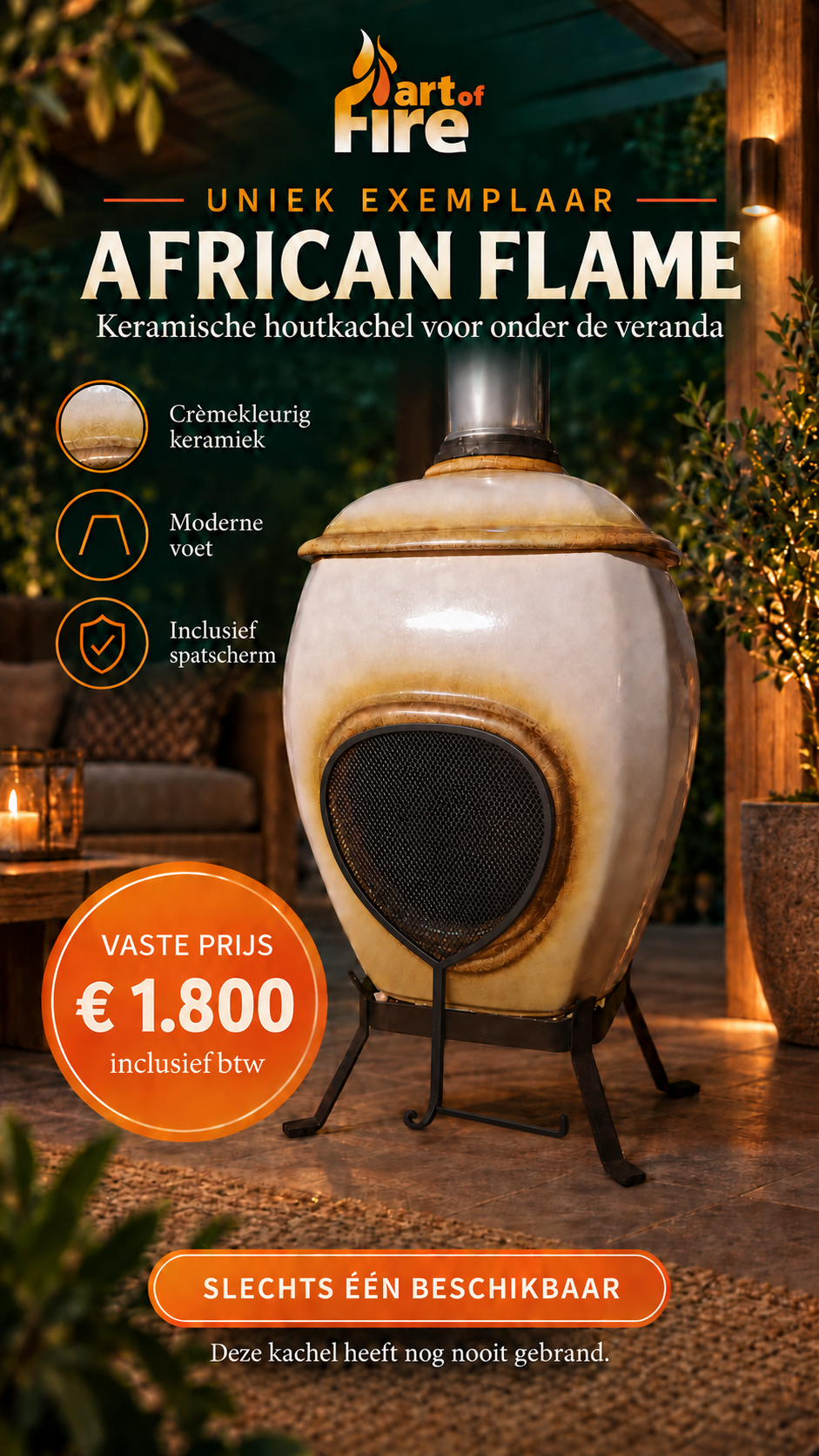 African Flame white sale